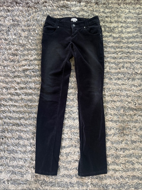 Calvin Klein Pants - Calvin Klein Black Velvet Women's Slim Pants Size 2